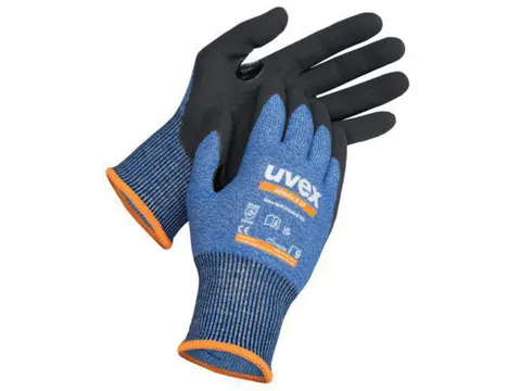 Uvex 60036 Athletic B XP snijbestendige handschoenen, blauw, maat 10,