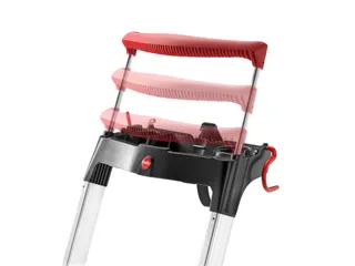 staande trap,3 XXL treden,treden/platform zwart,Stand H 0,62m - 4