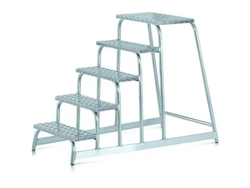 machine-opstapje bordes H 1000mm 5treden aluminium
