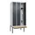 locker met bank,HxBxD 2120x900x815mm,3vak,vak B 300mm,draaigrendel