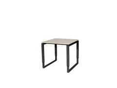 Domino Plus Bureau Hoogte Verstelbaar 800x800mm Robson Eiken Zwart