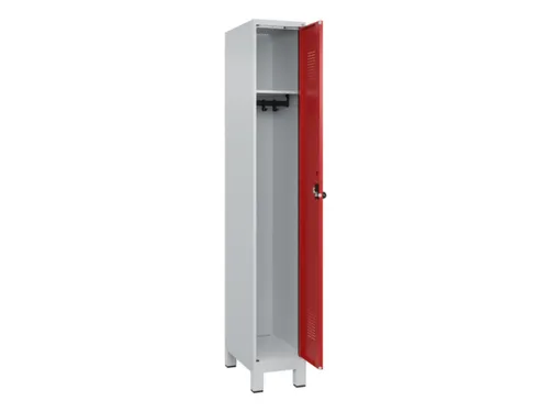 locker,HxBxD 1950x300x500mm,1vak,vak B 300mm,draaigrendel,voeten