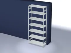 systeemstelling,grondveld,HxBxD 3000x1360x535mm,vakl. 230kg