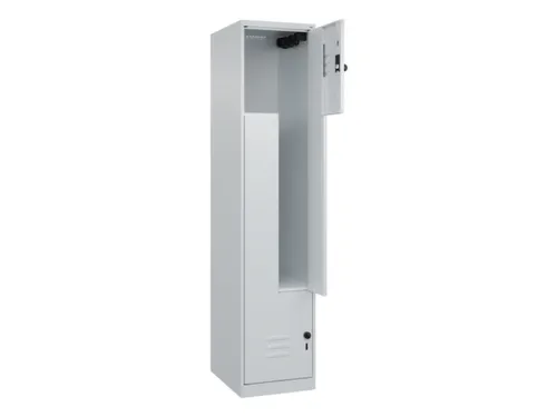 Z-garderobekast,HxBxD 1850x400x500mm,vak B 200/400mm,draaigrendel