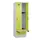 locker met bank,HxBxD 1950x600x815mm,2vak,vak B 300mm,draaigrendel