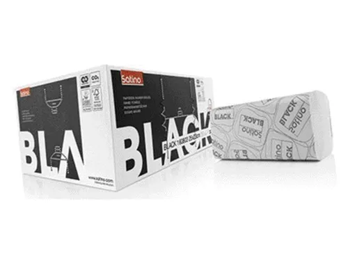 Handdoek BlackSatino Original PT30 v-vouw 2-laags 25x23cm wit 274570