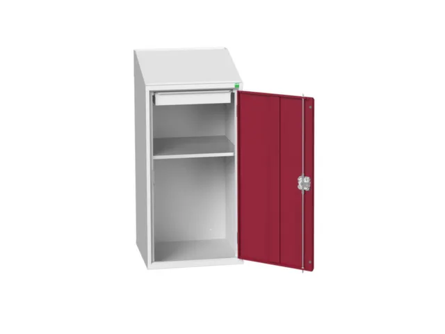 lessenaarkast 1130x525x550mm 1 legbord RAL7035 + RAL3004