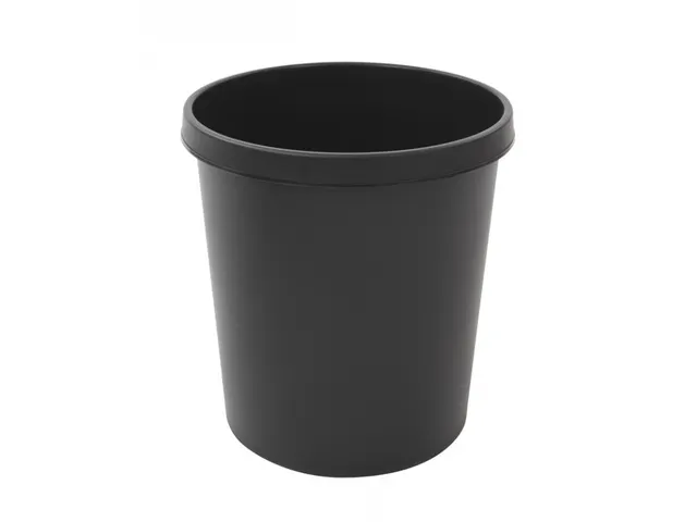 Ronde Papierbak 18 Liter Zwart