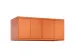 opzetkast,v. locker voor scheiding van kleding,4vak.,vak B 300mm
