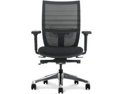 Bureaustoel Deluxe Zwart met Lendensteun Ergonomisch
