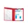 Klemplaat/klep gecoa t papier A4 rood