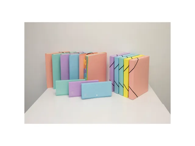 Pochette trieur carte multicolore 12 compartiments Aquarel - 34x24,5cm