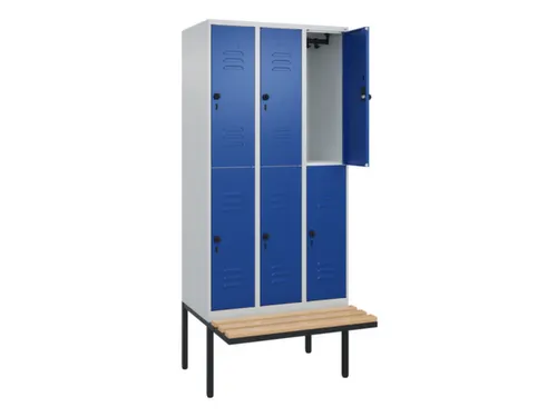 Dubbeldekse dekenkist,HxBxD 2120x900x815mm,3x2vak.,vak B 300mm