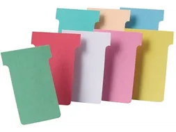 Nobo T-Planbordkaarten Index 4 180x124 mm Groen
