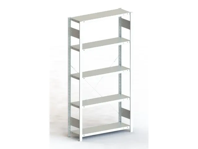 Inhaakstelling Basisveld 2000x1056x336mm 5legborden 230kg Ral7035