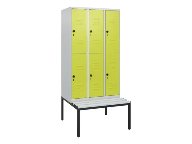 Dubbeldekse dekenkist,HxBxD 1950x900x815mm,3x2vak.,vak B 300mm