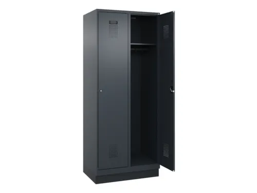 locker,HxBxD 1950x800x500mm,2vak,vak B 400mm,cil.-slot,sokkel