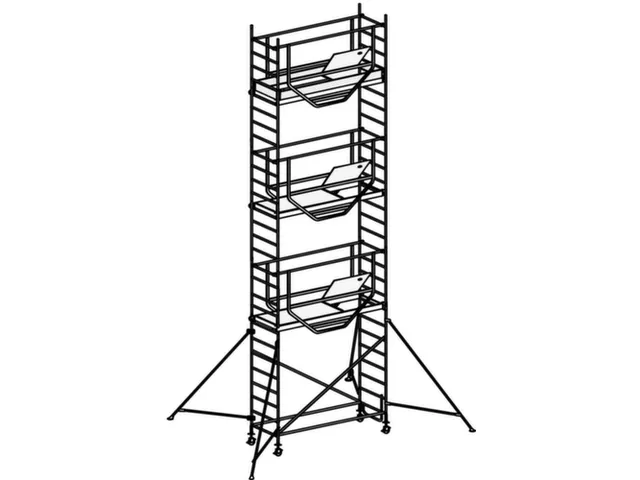 rolsteiger,reik H 8,25m,steiger H 7,47m,3platform(s),m. luik