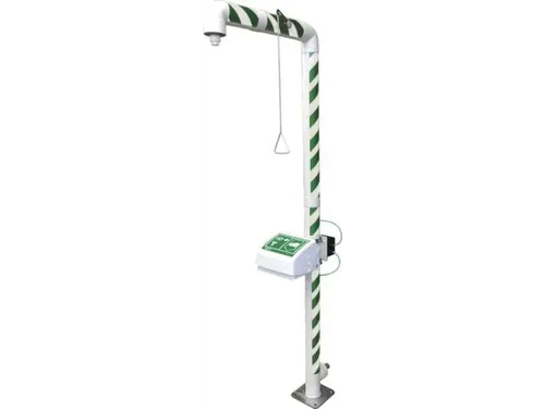 Plens-/Oogdouche,Wasbak M. Afdekking,80L/Min,Aansluiting 1 1/4 Inch Bi