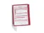 Metalen Wandhouder A4 Vario Wall 5 Rood