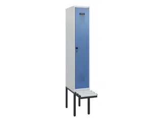 locker met bank,HxBxD 1950x300x815mm,1vak,vak B 300mm,draaigrendel - 2