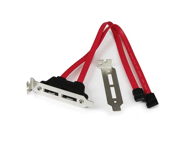 2 poorts low-profile SATA naar eSATA adapterplaatje