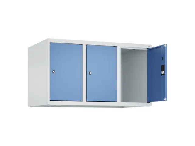 opzetkast,v. locker,3vak.,vak B 300mm,HxBxD 500x900x500mm,vleugeldeur