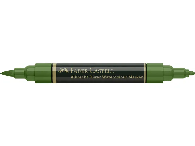 Aquarel marker Faber-Castell Albrecht Dürer 167 permanent olijfgroen