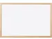 Q-connect Whiteboard houten frame 90x120cm Melamine niet-magnetisch