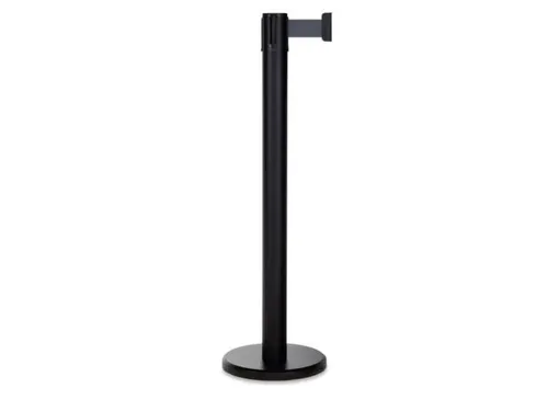 Afzetsysteem Paal Pure HxØ 985x70mm Band 2m Zwart Zwart