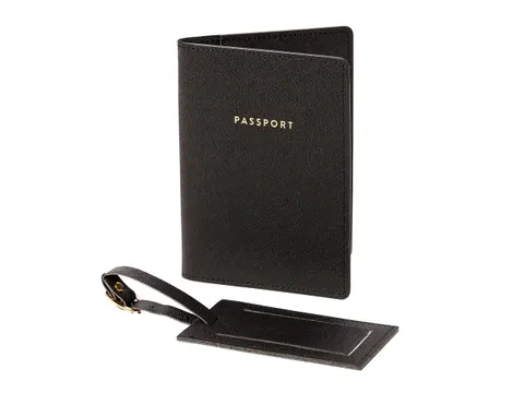 Travel giftset Èccolo Black Crown paspoortmap en bagage label