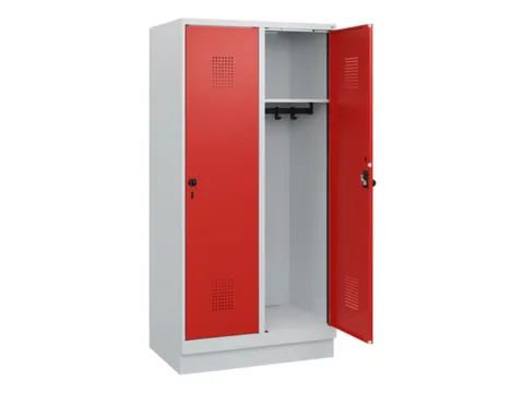 schoollocker,HxBxD 1630x800x500mm,2vak,vak B 400mm,draaigrendel,sokkel