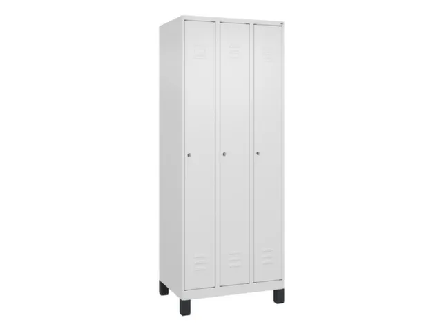 locker,HxBxD 1950x750x500mm,3vak,vak B 250mm,cil.-slot,voeten