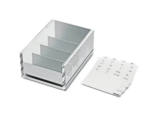 Acryl box voor visitekaartjes MAULacro Transparant
