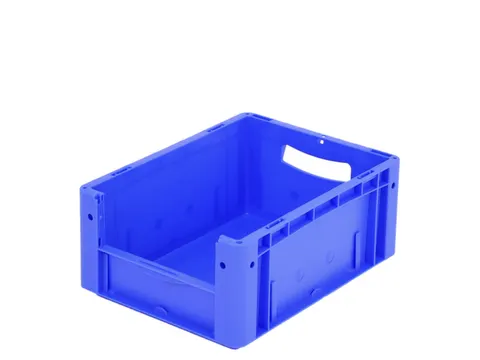 Euronorm Stapelkrat M. Grijpopening Pp Hxlxb 170X400X300Mm Blauw