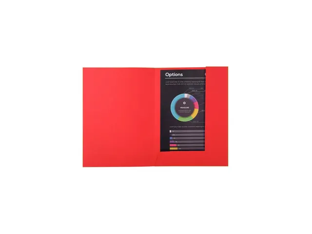 50 dossiermappen met 2 kleppen ROCK''S 220 - 24x32cm-Rood -