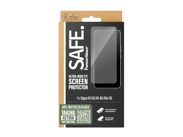 PanzerGlass SAFE. by Screen Protector Oppo A5 5G | A5 4G | A5x 5G |