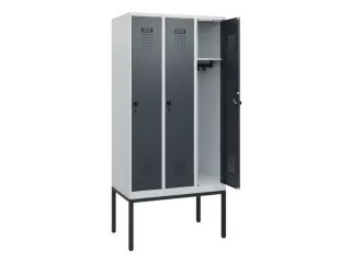 schoollocker,HxBxD 1950x900x500mm,3vak,vak B 300mm,draaigrendel - 1