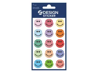 Glossy etiket Z-design Smiley , pakje à 1 vel - 1
