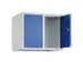 opzetkast,v. locker,2vak.,vak B 300mm,HxBxD 500x600x500mm,cilinderslot