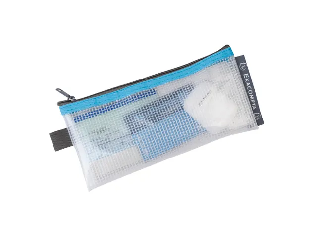Pochette à fermeture éclair en plastique souple - Couleurs assorties