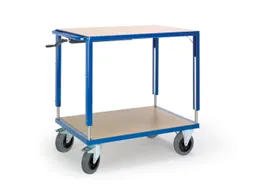 etagewagen,draagverm. 400kg,2xhouten plaat,laadvl. LxB 1090x700mm