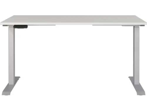 Elektrisch ihv bureau,HxBxD 720-1200x1400x800mm,blad lichtgrijs