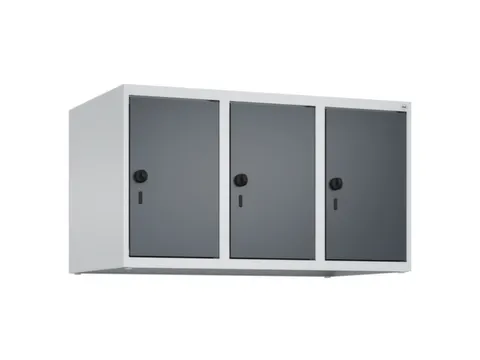 opzetkast,v. locker,3vak.,vak B 300mm,HxBxD 500x900x500mm,vleugeldeur
