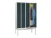 Armoire vestiaire avec banc,RAL7035,face avant RAL7016