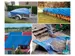 Bâche de protection ultrarésistant bleu-noir 6x10m