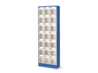 Transparante Magazijnbakken 21Bakken Abs-Kunststof Corpus Ral5007 - 1