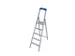 Ladder Aluminium Bordes H 1 25M 5Treden Incl. Bordes