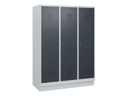 schoollocker,HxBxD 1630x1200x500mm,3vak,vak B 400mm,cil.-slot,sokkel