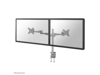 Monitorarm FPMA-D935D 2 Schermen tot 27 inch met Klem Zilver - 3